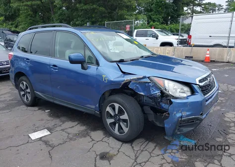 2018 Subaru Forester 2.5I Premium z USA, uszkodzony, nr VIN JF2SJAEC7JH605815